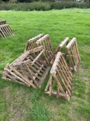 5No wooden hay racks