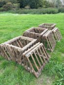9No wooden hay racks