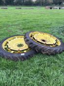 2No row crop wheels and tyres