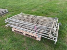 10No 6ft metal sheep hurdles with mesh