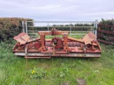 1995 Lely 3m power harrow with packer roll. Spares or repairs