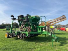 2020 John Deere 750A 4m trailed disc drill with control box. Hectares drilled: 837. Serial No:*1AZ75