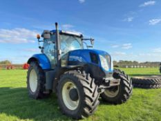 2015 New Holland T7. 210 power command 50kph 4wd tractor with side winder armrest with screen, front