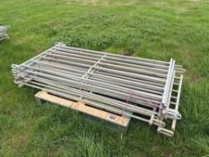 10No 6ft metal sheep hurdles