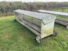 1No sheep hayrack on wheels