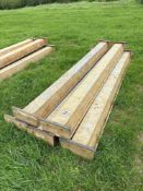 5No 9ft metal feed troughs