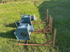 2No MEZ -1kw 5hp external grain fans