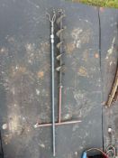 Soil auger and gardening tool