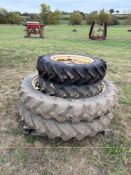 2No Taurus 9.5 R44 row crops and 2No Greenex 9.5-24 row crops