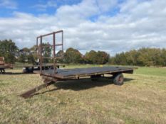 21ft single axle bale trailer