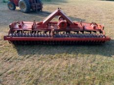 1989 Kuhn HR3501 D 3.5m power harrow with packer roller and new tines