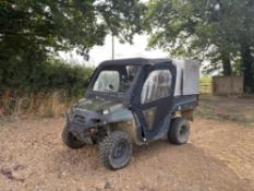 2013 Polaris Ranger Diesel with canopy and tow ball. Reg: OE63 SBZ. Miles: 13,512.  NO VAT.  V5 avai