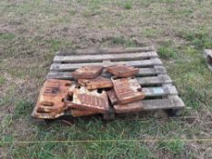 9No David Brown wafer weights