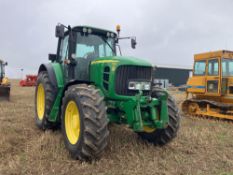 2008 John Deere 7530 Premium 50kph AutoQuad 4wd tractor with Zuidberg front linkage, front and cab s