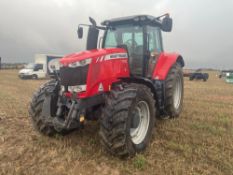 2015 Massey Ferguson 7720 Dyna 6 50kph 4wd tractor with Zuidberg front linkage, front and cab suspen