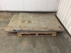 2No Aluminium ramps and tray