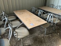 Bench with 6No fixed chairs