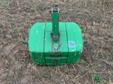 John Deere 900kg front weight block