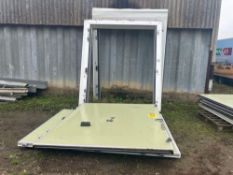 2No Cold store doors with frames, door size is 2.2m x 2.5m