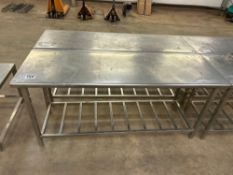 6ft x 2ft Stainless steel table