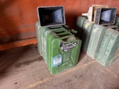 3No jerry cans with funnel