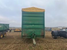 22ft twin axle curtain side trailer on 12.5/80-15.3 wheels and tyres