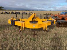 TWB 3leg subsoiler, 3m with additional 6No fixed tines and rear crumbler, linkage mounted