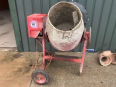 Cement mixer, single phase