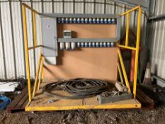 Consumer unit - 16amp single phase distribution board with 25No x 32amp outlets and 3No x 63 amp out