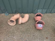 Quantity clay drainage/guttering spares