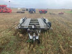 Car transport trailer 13ft tilt bed on 185/70R13 wheels and tyres