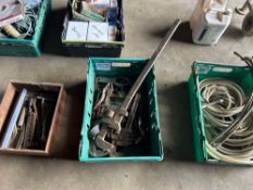 2No Stilsons, filter pliers etc