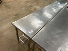 6ft x 2ft Stainless steel table