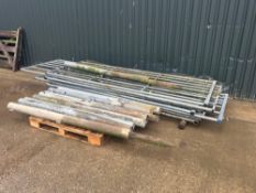 Quantity galvanised gates and posts