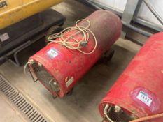 Gas space heater, single phase