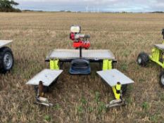 4wd asparagus harvester skid steer with petrol engine NB: Manual in office.