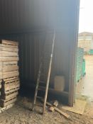 Decorative wooden ladder