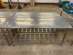 6ft x 2ft Stainless steel table