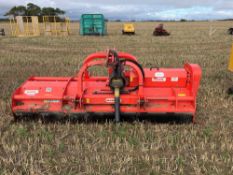 2015 Maschio Bisonte 250 front and rear flail mower, hydraulic side shift. Serial No: FM9350713 NB: