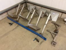 6No tray stand stainless steel