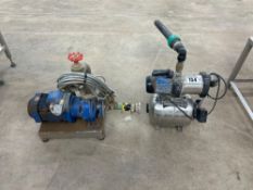 2No water pumps NB: Manual in office.