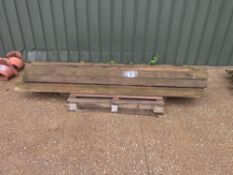 Quantity wooden posts