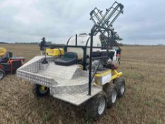 2022 MultiMoke skid steer six wheeled drive, high clearance bed sprayer, Honda powered, electric sta