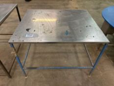 1m x 1.2m Stainless steel table