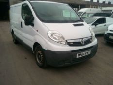 2014 64 reg Vauxhall Vivaro 2900 Ecoflex CDTI SWB (Direct United Utilities Water)
