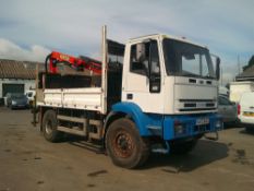 2003 53 reg Iveco-Ford 4x4 Dropside Crane Lorry