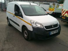 2018 67 reg Peugeot Partner Pro L1 ATV Blue HDi (Direct Council)