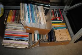 Various boxes of scores to include Elgar and Benja