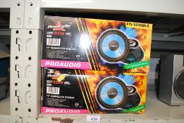Two Pro Audio Sub Woofer Systems