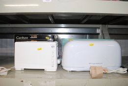 Two, two slice toasters